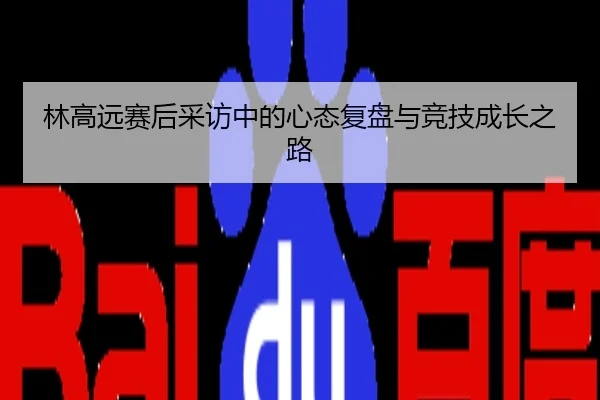 林高远赛后采访中的心态复盘与竞技成长之路